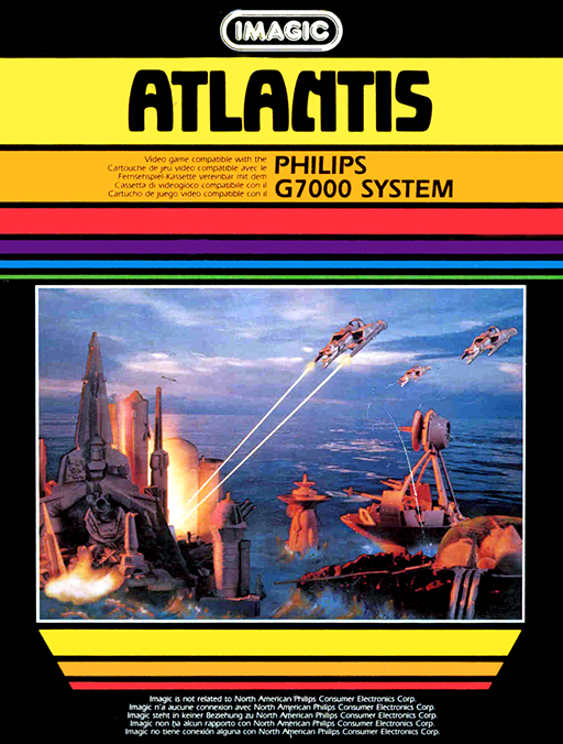 Atlantis box art for Odyssey 2